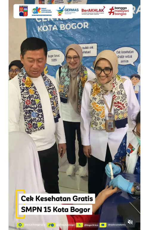 Pelaksanaan Progam CKG Smart di SMP Negeri 15 Kota Bogor pada Juni 2026